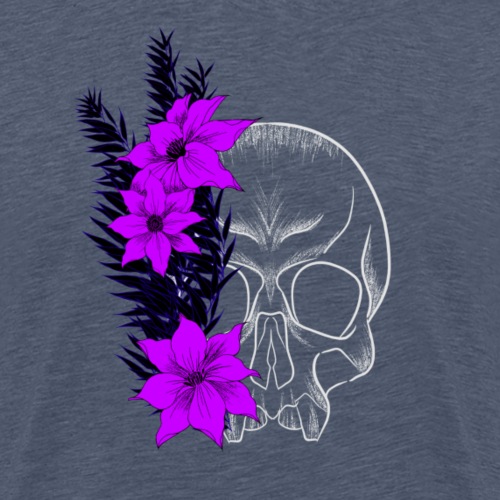 Skull Flower - Männer Premium T-Shirt