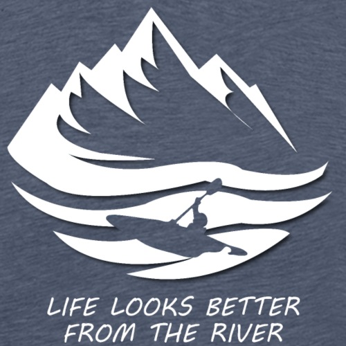 life looks better from the river - weiß - Kleidung - Männer Premium T-Shirt
