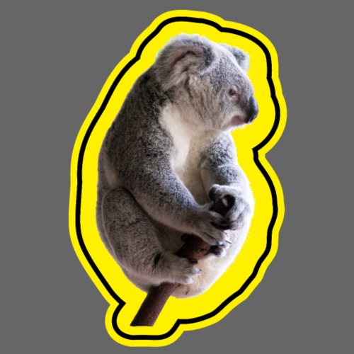 Australien: Koala in einem schild-ähnlichen Rahmen - Männer Premium T-Shirt