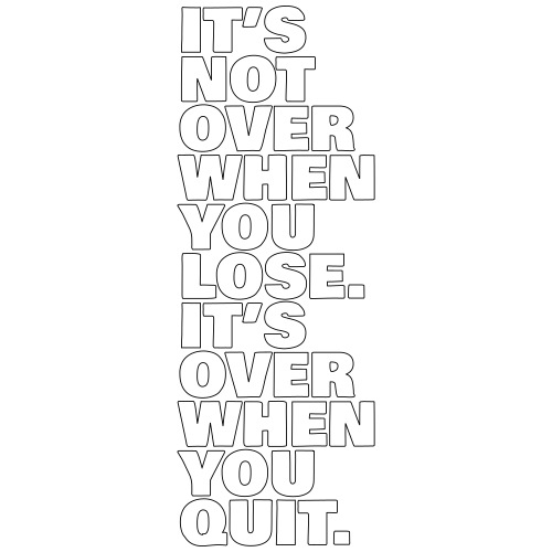It's not over when you lose - Premium-T-shirt herr