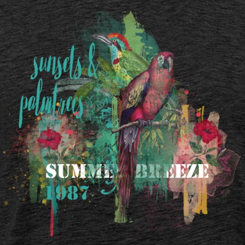 Sunsets & Palmtrees 1987 - Männer Premium T-Shirt