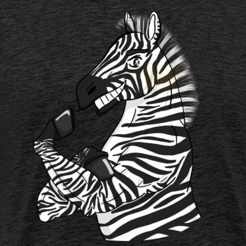 Zebra Strong Zebra - Männer Premium T-Shirt