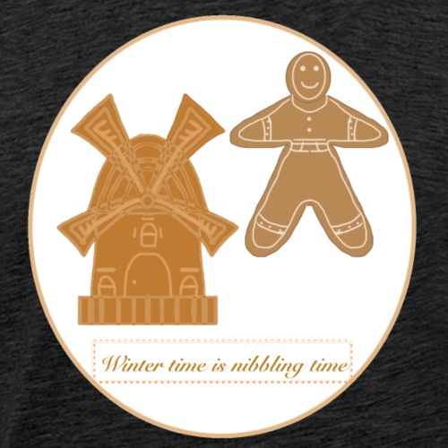 winter time is nibbling time - Männer Premium T-Shirt