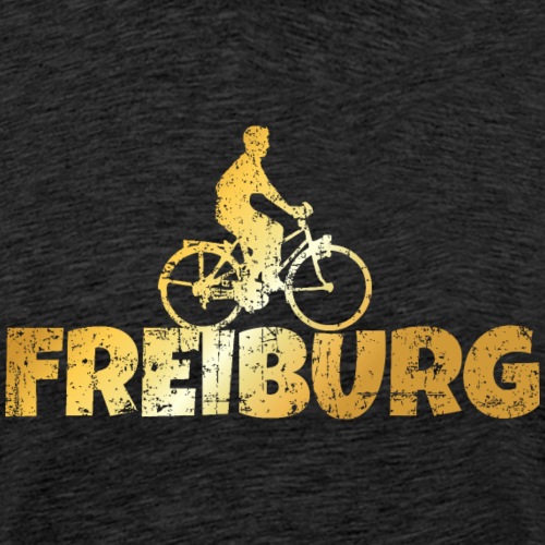 Freiburg Fahrrad (Vintage/Goldgelb) - Männer Premium T-Shirt