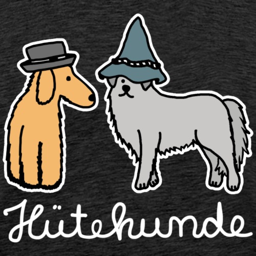Hütehunde Hunde mit Hut Huetehund - Männer Premium T-Shirt