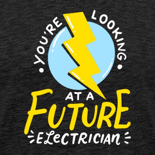 Lustiger zukünftiger Elektriker Elektrotechniker - Männer Premium T-Shirt
