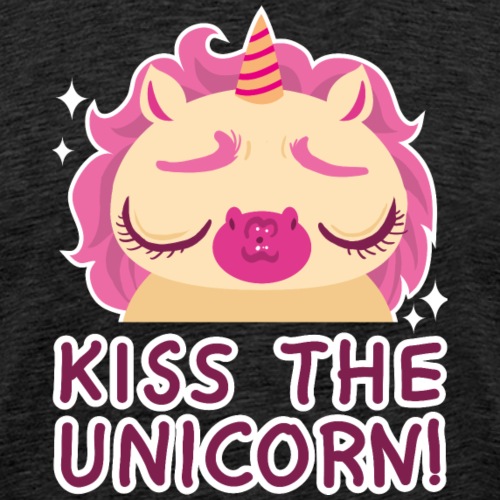 kiss the unicorn - Männer Premium T-Shirt