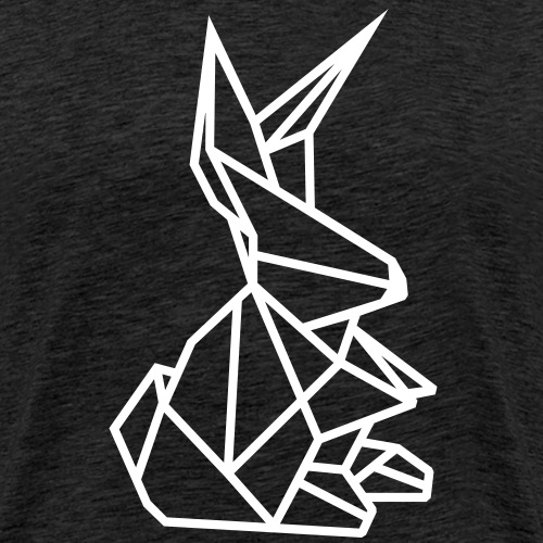 Origami Kunst Hase Zwergkaninchen Kaninchen in - Männer Premium T-Shirt