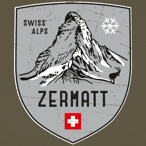 Zermatt Matterhorn Schweiz Wappen - Männer Premium T-Shirt