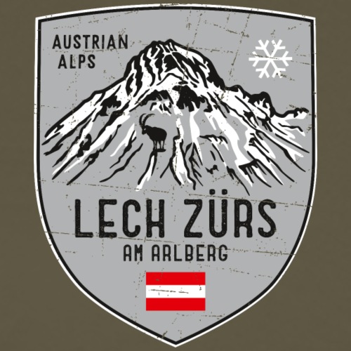 Lech Zürs Omeshorn Österreich Wappen - Männer Premium T-Shirt