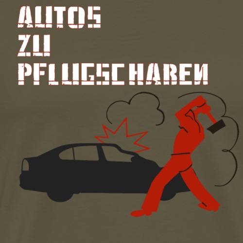 Autos zu Pflugscharen - Männer Premium T-Shirt