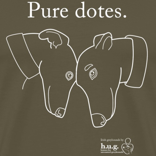 Greyhounds are Pure Dotes - Men's Premium T-Shirt