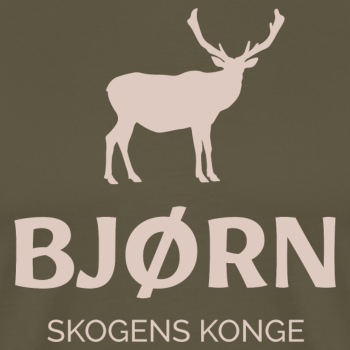Bjørn - Skogens konge - Premium T-skjorte for menn