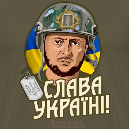 Slawa Ukrajini - Männer Premium T-Shirt