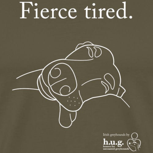 Fierce Tired Greyhound - Men's Premium T-Shirt