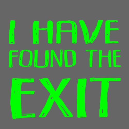 Found Exit Green - Premium-T-shirt herr