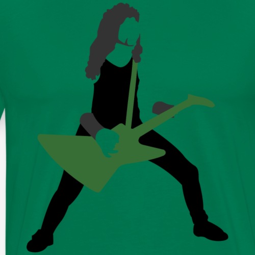 Metal guitar player, minimalist James Hetfield - Men's Premium T-Shirt