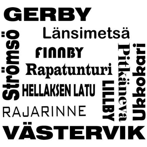 Gerby Västervik Vaasa Vasa - Miesten premium t-paita
