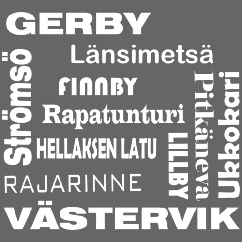 Gerby Västervik Vaasa Vasa Valkoinen - Miesten premium t-paita