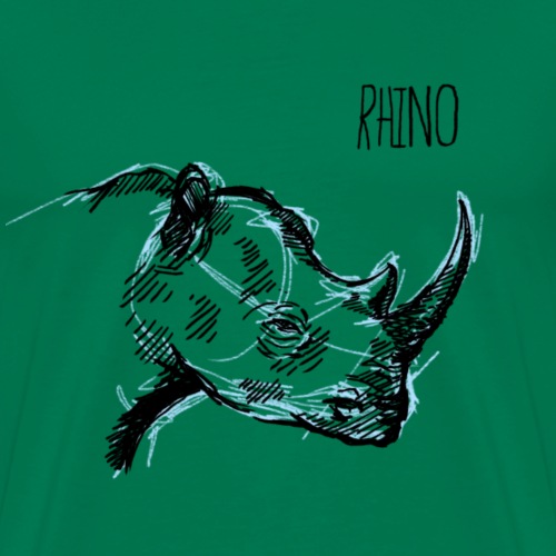 Rinoceronte - Camiseta premium hombre