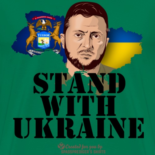 Michigan Ukraine Unterstützer Merch - Männer Premium T-Shirt