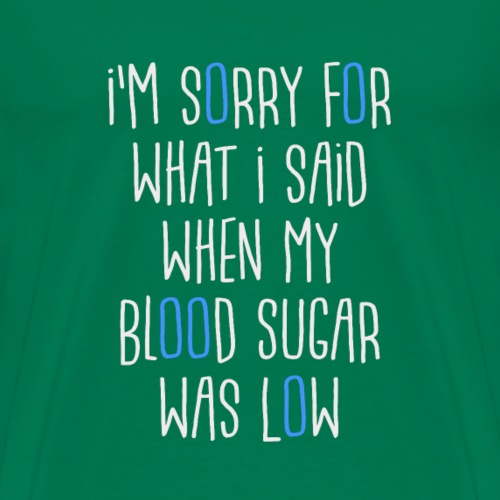 Low Blood Sugar Diabetes - Männer Premium T-Shirt