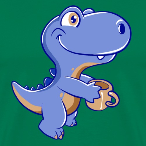 simpatico dinosauro - Maglietta Premium da uomo