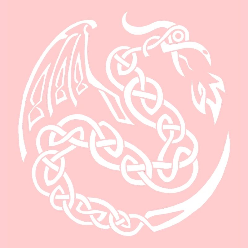Dragon celte blanc