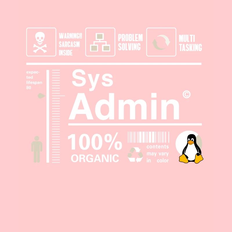 Sys Admin Pinguin Computer Nerd pc Platine cpu inh