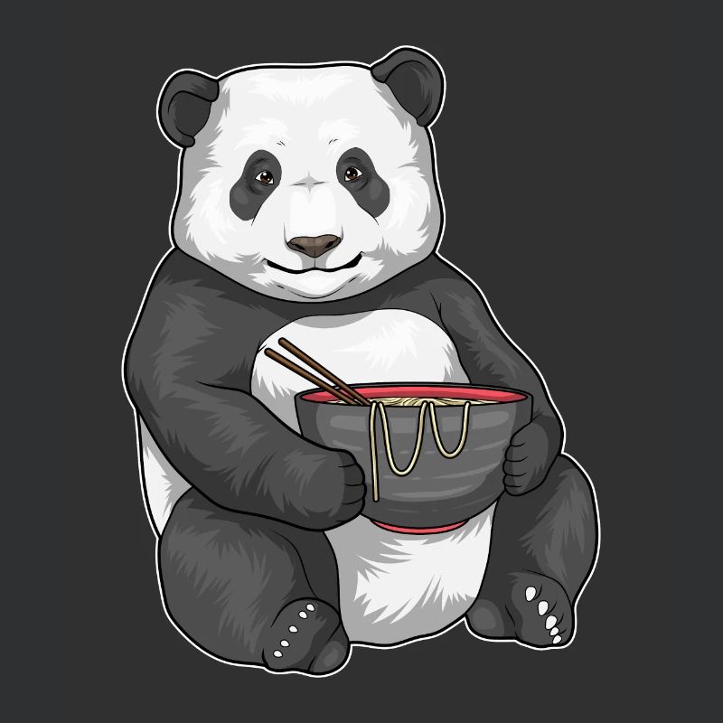 Cuisine de ramen de chef panda