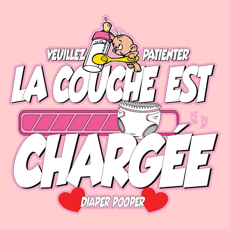 Windelpooper Windel wird beladen Mädchen Geschenk