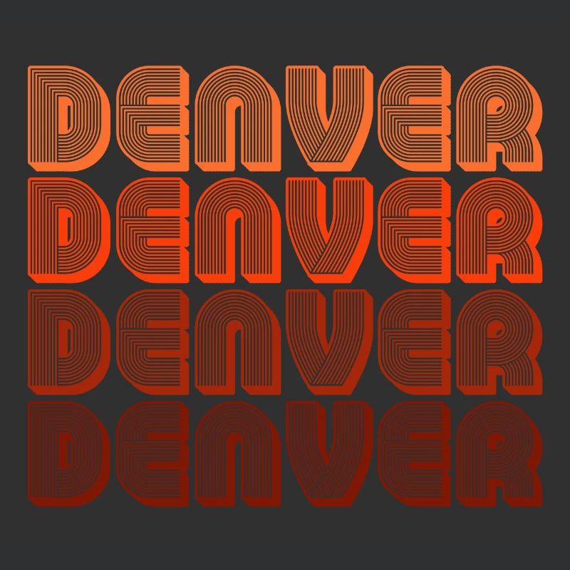 Denver Gradient Retro Pattern