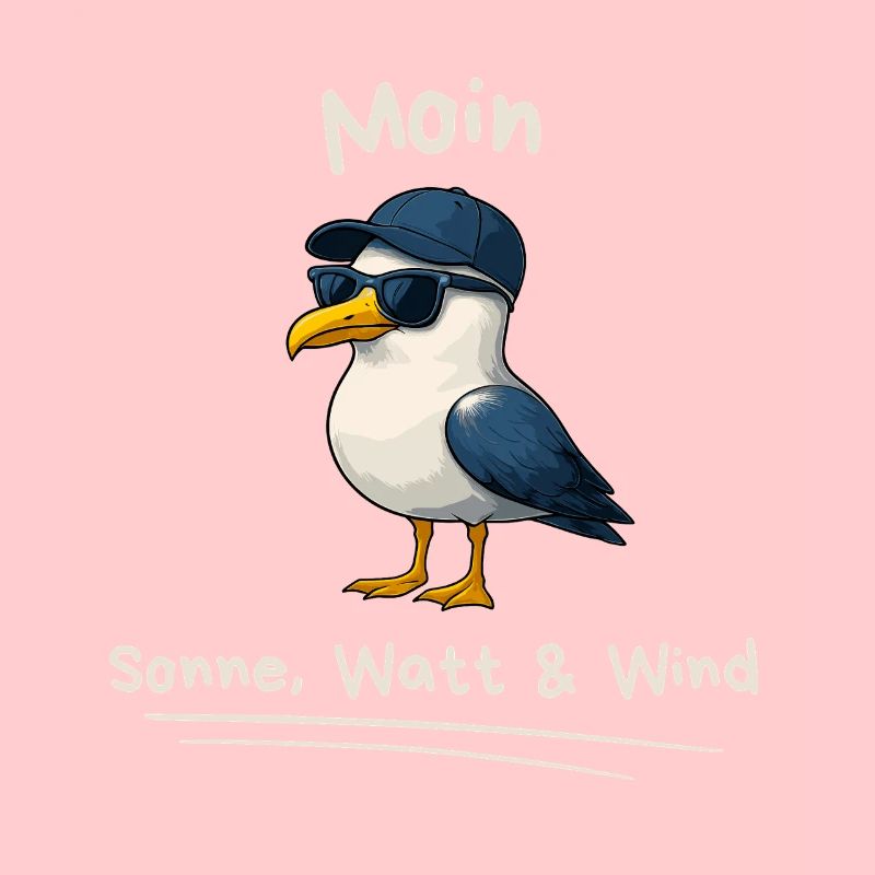 Moin Maritime Seagull avec dicton
