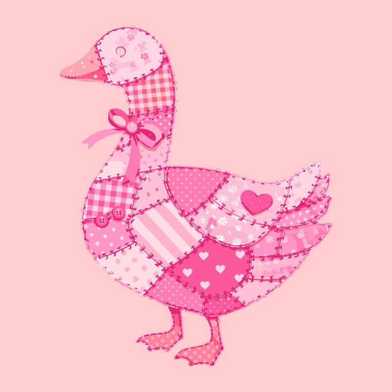 Patchwork Duck Pink