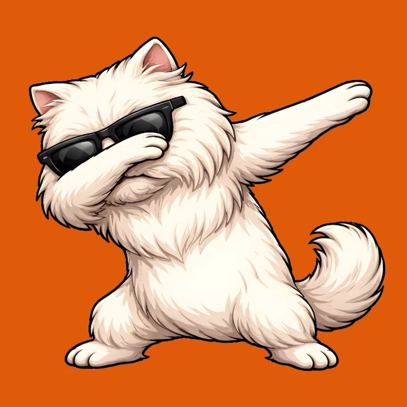 Dab du chat perse
