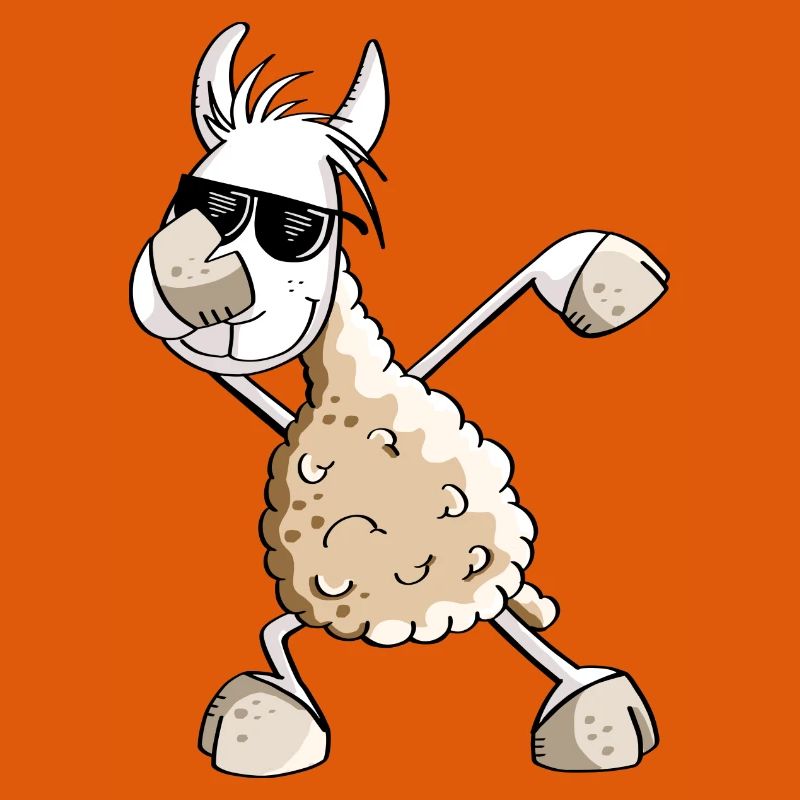 Cooles Dab Dance Lama - Dabbing Alpaka - Comic Fun