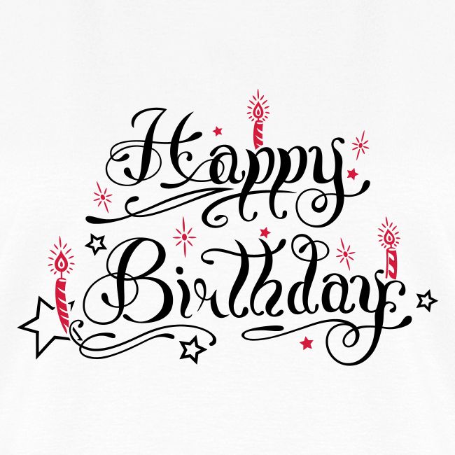 Joyeux Anniversaire Avec Des Bougies T Shirt Premium Femme Merch And Beauties