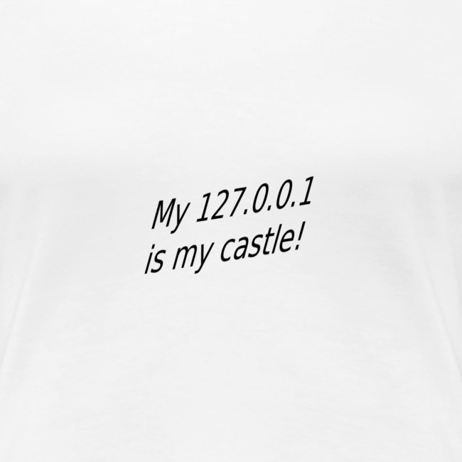 My 127 0 0 1 is my castle