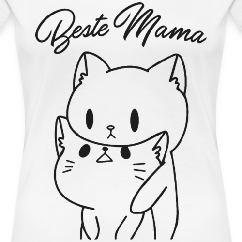 beste mama katzen - Frauen Premium T-Shirt