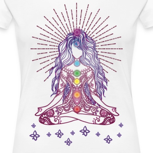 Boho Yoga Style Mädel Happy Mind Happy Life - Frauen Premium T-Shirt