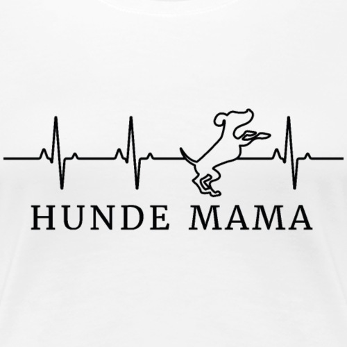 Hunde Mama schwarzes Logo - Frauen Premium T-Shirt