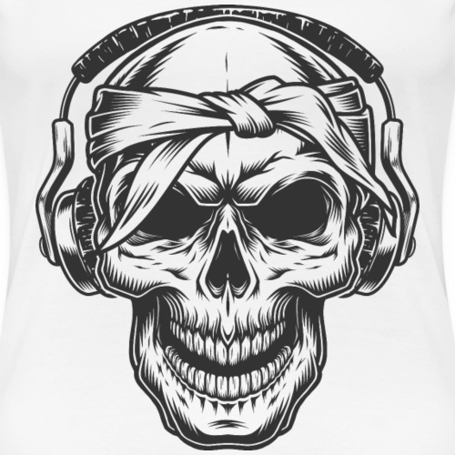 Kunterli Art meet skulls - #KUN-SKU-26 - Exzellent - Frauen Premium T-Shirt