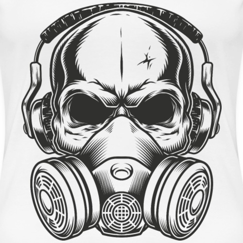 Kunterli Art meet skulls - #KUN-SKU-09 - Exzellent - Frauen Premium T-Shirt