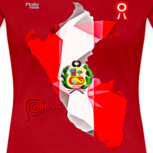 Mapa del Peru, Bandera y Escarapela