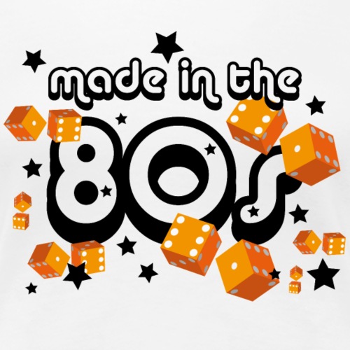 Made in the 80s – Orange - T-shirt Premium Femme