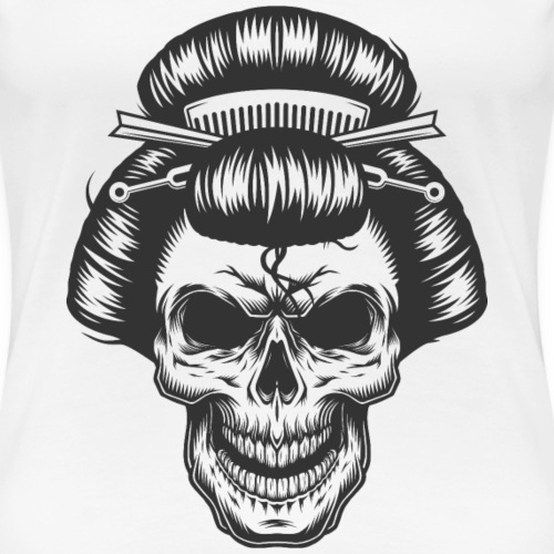 Kunterli Art meet skulls - #KUN-SKU-16 - Exzellent - Frauen Premium T-Shirt