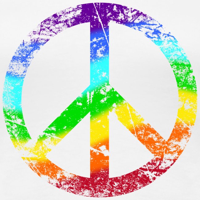 Peace-Zeichen Regenbogen Pazifist Frieden Graffiti