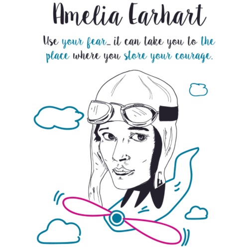 Amelia Earhart - Women's Premium T-Shirt