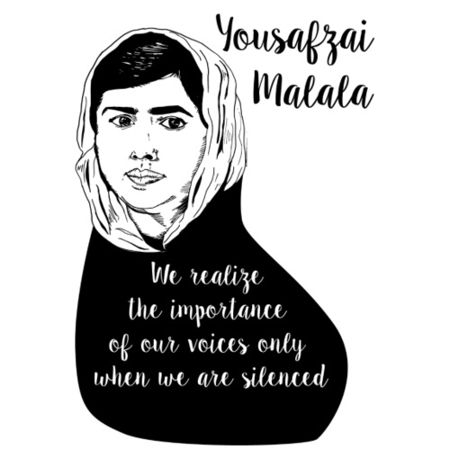 Yousafzai Malala quote t shirt - Women's Premium T-Shirt