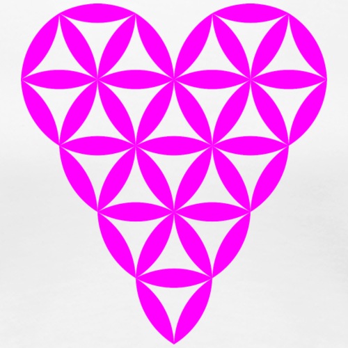Heart of Life - Heart Symbol - Violet - Women's Premium T-Shirt